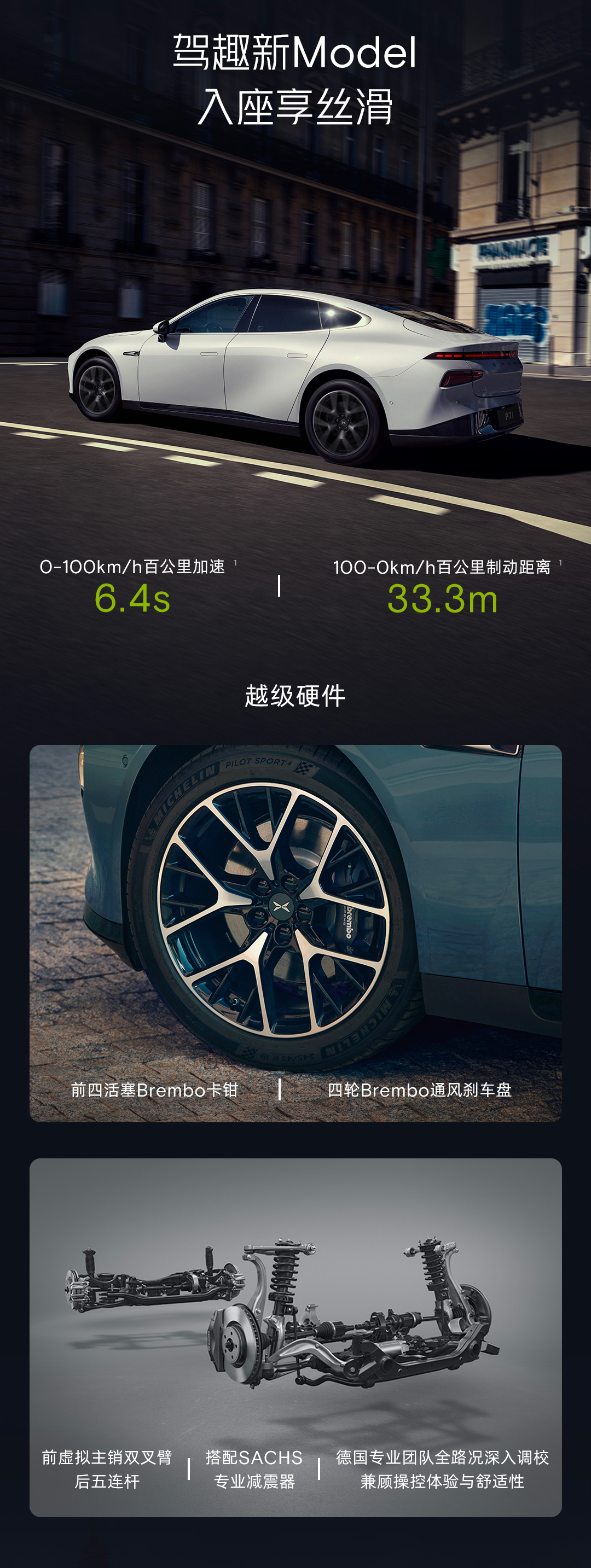 小鹏P7brembo刹车价值图片